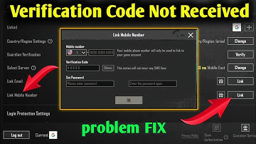 Verification Code Not Received on Mobile | Unrecognised Device | Secondary Verification - PUBGM