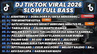 Dj Tiktok Viral Terbaru 2026  Aishiteru 2 X Tor Monitor Ketua X Satu Hitam Manis   Bass Slow