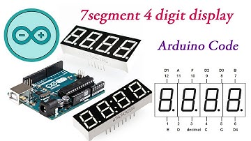 Arduino Code 7 Segment 4 Digit LED Display Count Up Videos Tutorial