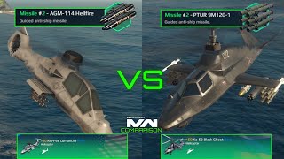 RAH-66 Comanche VS Ka-58 Black Ghost | Helicopter Comparison | Modern Warships