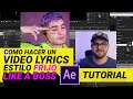After Effects Lyric Video
