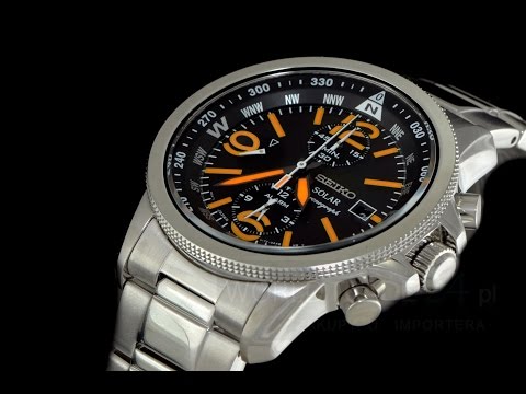 Seiko Solar Chronograph SSC077 SSC077P1 SSC077P Mens Watch - YouTube