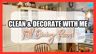 FALL CLEAN & DECORATE WITH ME •• dining room •• vintage cottage farmhouse •• Hop Around the House