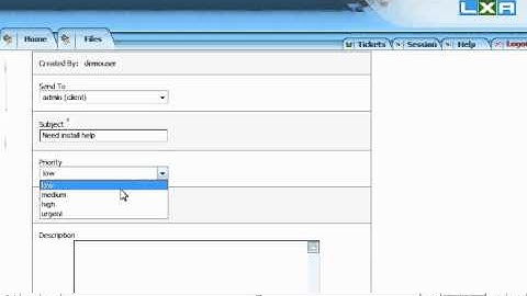 How to submit a helpdesk ticket in LxAdmin - LXAdmin Tutorials