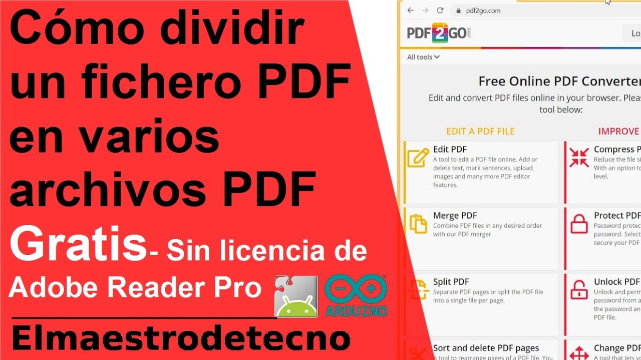 C mo Dividir Un Fichero PDF En Varios Archivos PDF Gratis YouTube