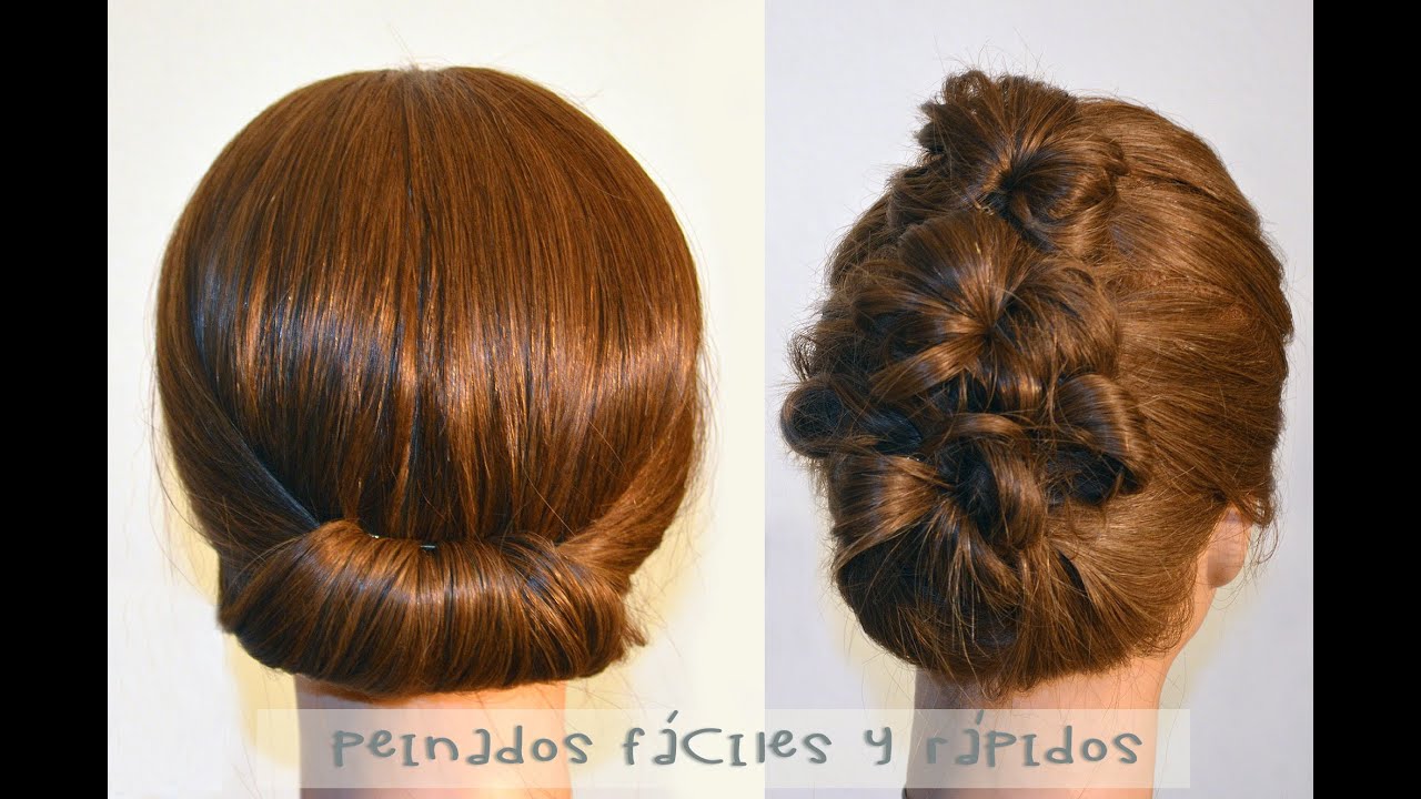 Dos peinados sencillos, fáciles y  rápidos