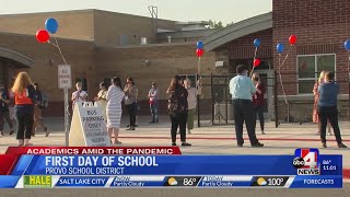 Provo schools welcome 50% of students back to class