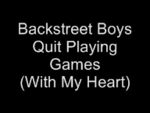 Backstreet Boys- Quit Playing Games (With My Heart) Lyrics