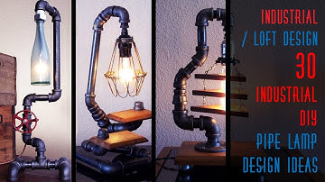 30 Industrial DIY Pipe Lamp Design Ideas
