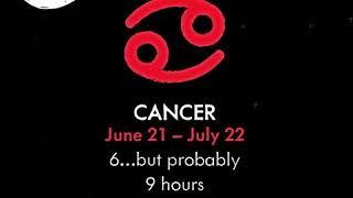 How Much Sleep Does Your Zodiac Sign Need ?