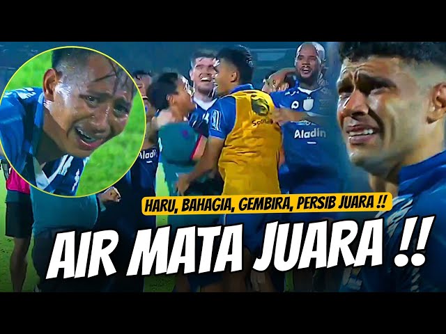 Banjir Air Mata Haru u0026 Bahagia di Bangkalan !! Full Moment Haru u0026 Gembira Pemain Persib Juara Liga 1 class=