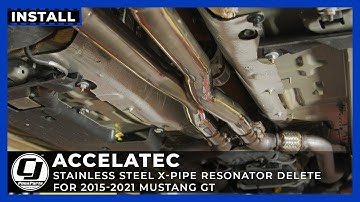 2015-2023 Mustang Install | Accelatec X-Pipe Resonator Delete