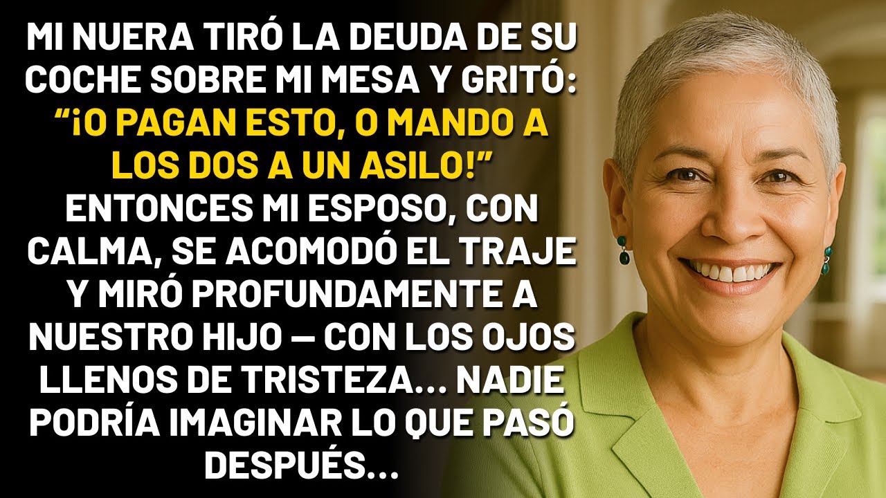 Mi nuera nos arrojó a mí y a mi esposo a un asilo. Pero él tenía un plan...