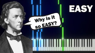 Chopin - Nocturne in E Flat Major (Op. 9 No. 2) - EASY Piano tutorial (Synthesia)