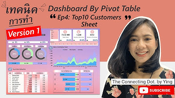 เทคนิคการทำ Dashboard by Pivot Table : Ep4 Top10 Customers Sheet