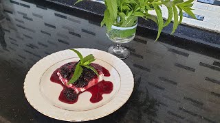 Karadutlu Lor Peynir Tatlısı Black Mulberry Curd Cheesedessert