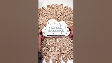 Glowforge Aura Project: DIY Baby Decor Sign 💤☁️ #glowforge #babyshower #babygifts #nurseryroom