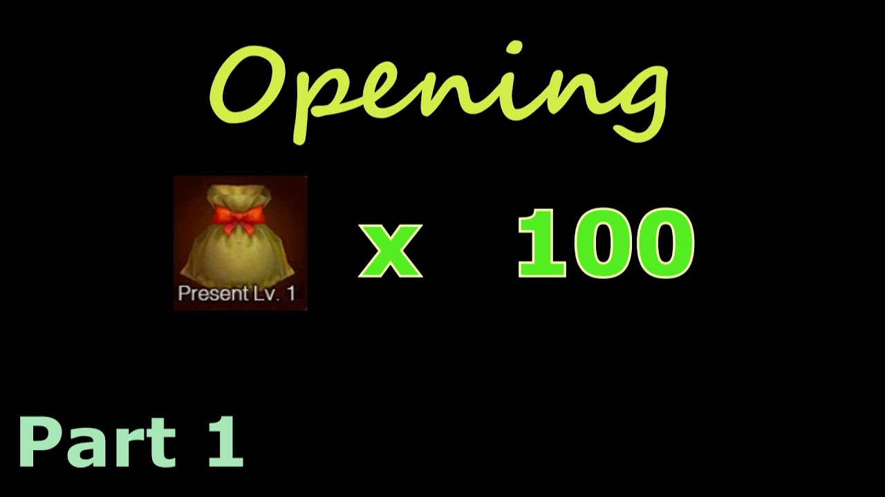 Cabal Online EU 2020 Venus - Opening Present Lvl. 1 x 100 !!How many Ornaments u can get??