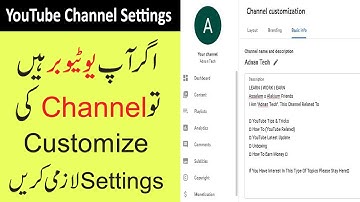 How To Customize Youtube Channel 2022 YouTube Channel Settings