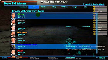 [GMOD] New F4 Menu for DarkRP