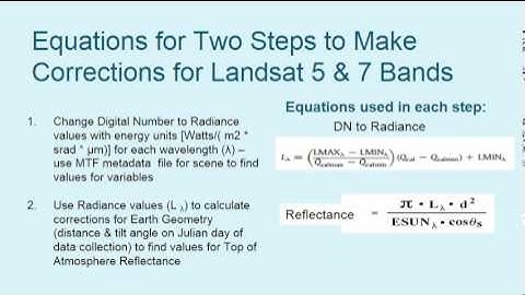 iGETT Concept Module Solar Radiance and Reflectance for Landsat 5 or 7 Part 2 of 2