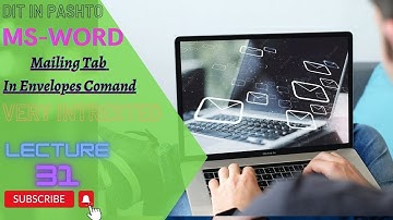 How To Willing  Envelopes in Word For mailing Tutorial Video In Pashto