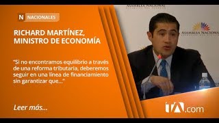 Ministro de Economía explicó ante la comisión la proforma presupuestaria 2020 - Teleamazonas