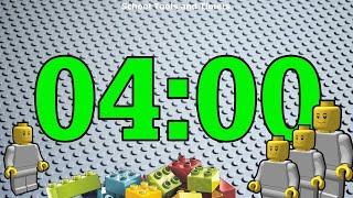 4 Minute LEGO Countdown Timer - LEGO Man 🟨🟥