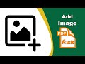 How to insert an image on a pdf document in Foxit PDF Editor