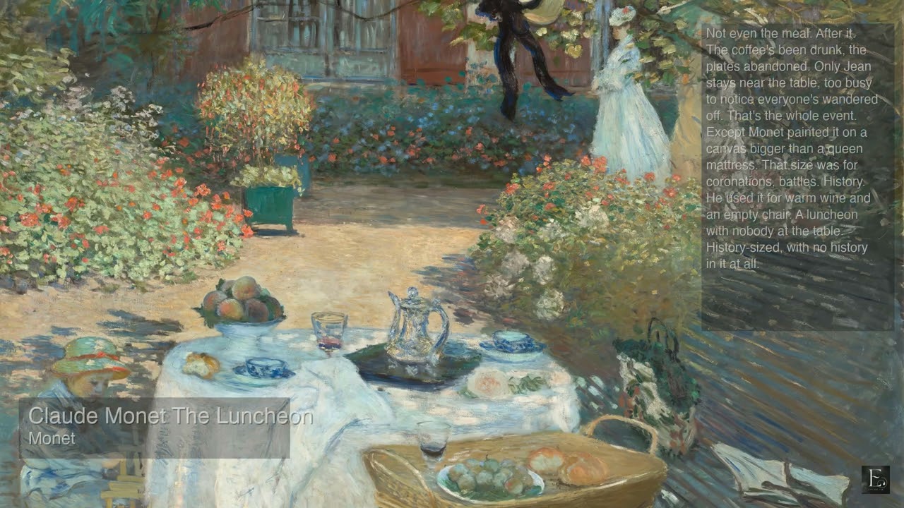 Claude Monet - The Luncheon - 2 Hour Screensaver