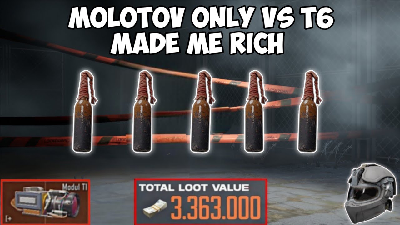 MOLOTOV ONLY VS T6 = 200k Koen Melted Instantly | Arena Breakout