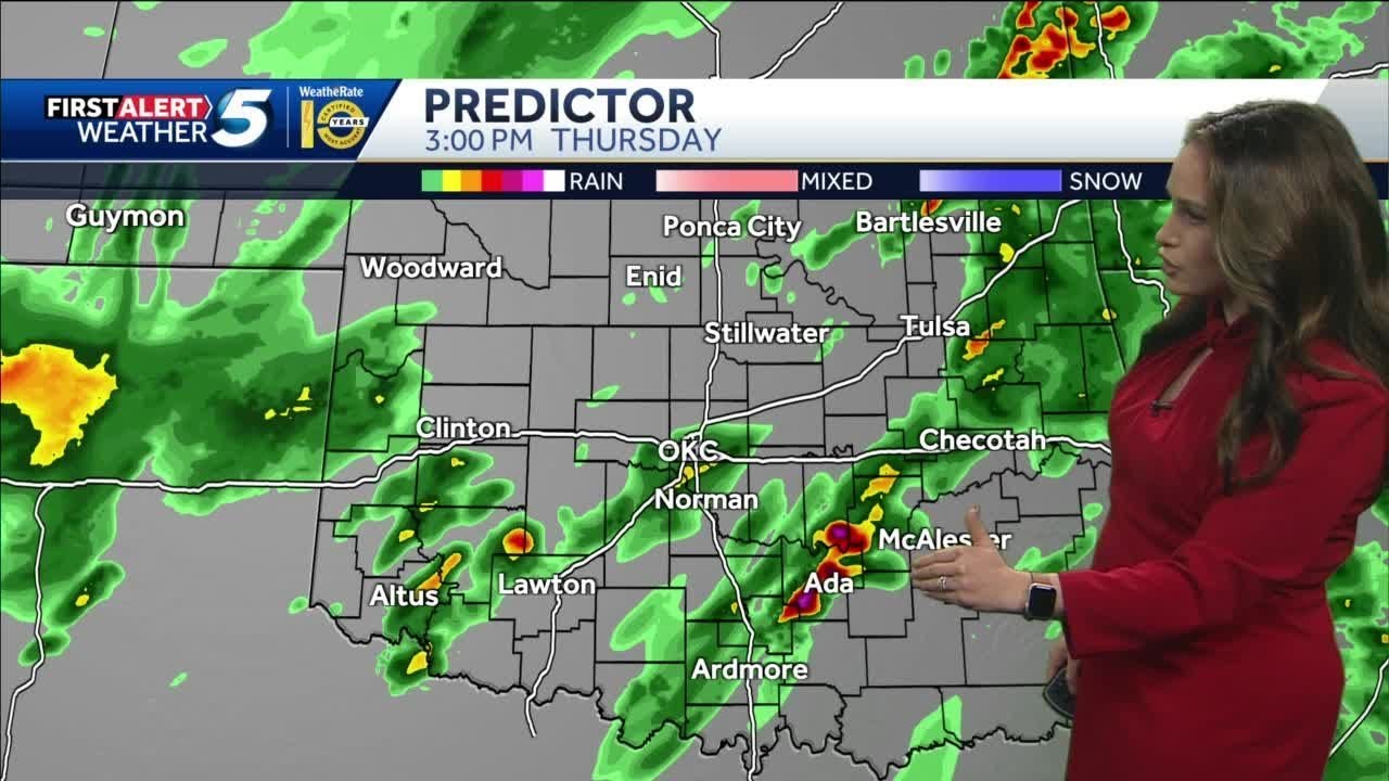 Timeline: Severe storms to move through Oklahoma Thursday - YouTube