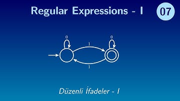 Regular Expressions - I (Düzenli İfadeler - I, Konu Anlatımı)