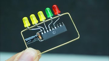 How To Make Led Vu Meter  AN6884 - Freeform circuits│Simple Tech