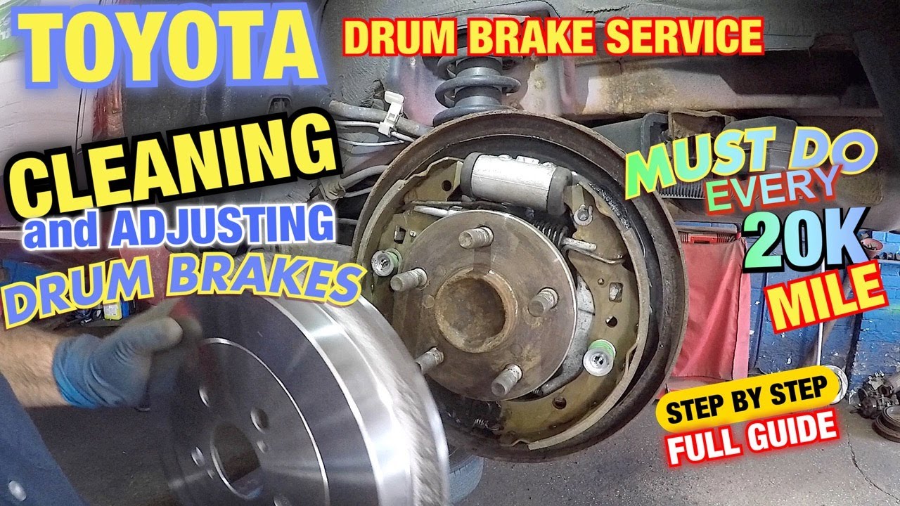 Drum Brake Clean and Adjust Service your cars DRUM BRAKES every 20K