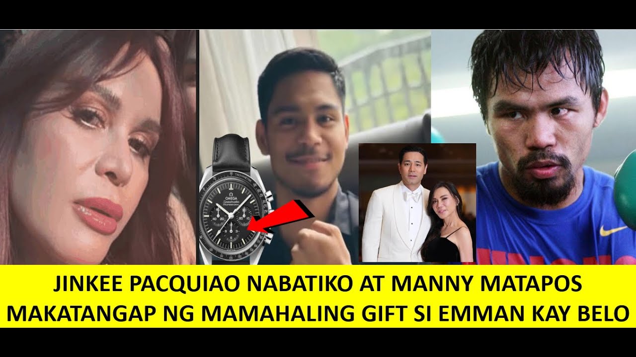 JINKEE PACQUIAO NABATIKOS AT MANNY MATAPOS MAKATANGAP NG MAMAALING REGALO  SI EMMAN KAY DOC BELO