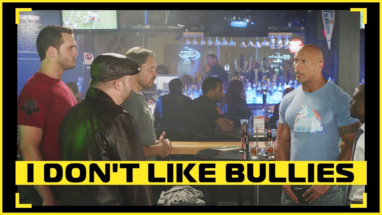 Move you meat, lose you seat — Central Intelligence Bar Fight Scene