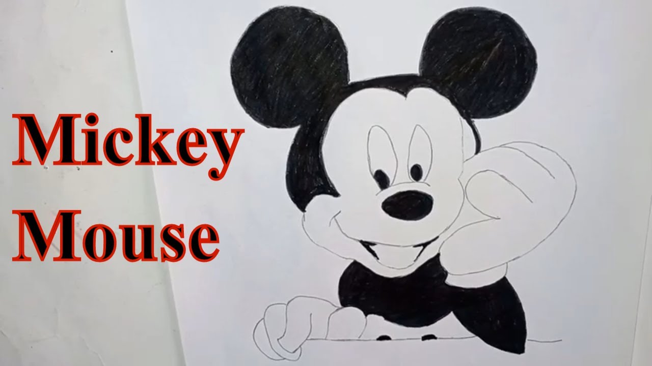 How to Draw Mickey Mouse Pencil Drawing Drawing with Pencil 