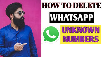 How To Delete WhatsApp Unknown Numbers Delete Unknown Numbers From WhatsApp Chat In Hindi