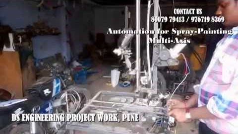 Mechanical Engineering project innovativeidea I Automation For Spray painting Multi axis I