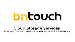 How to Access & Use the Phone Validation Module