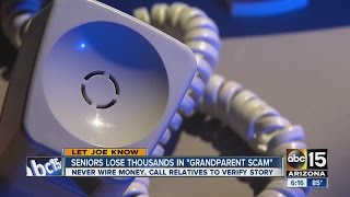 Seniors lose thousands in “grandparent” scam