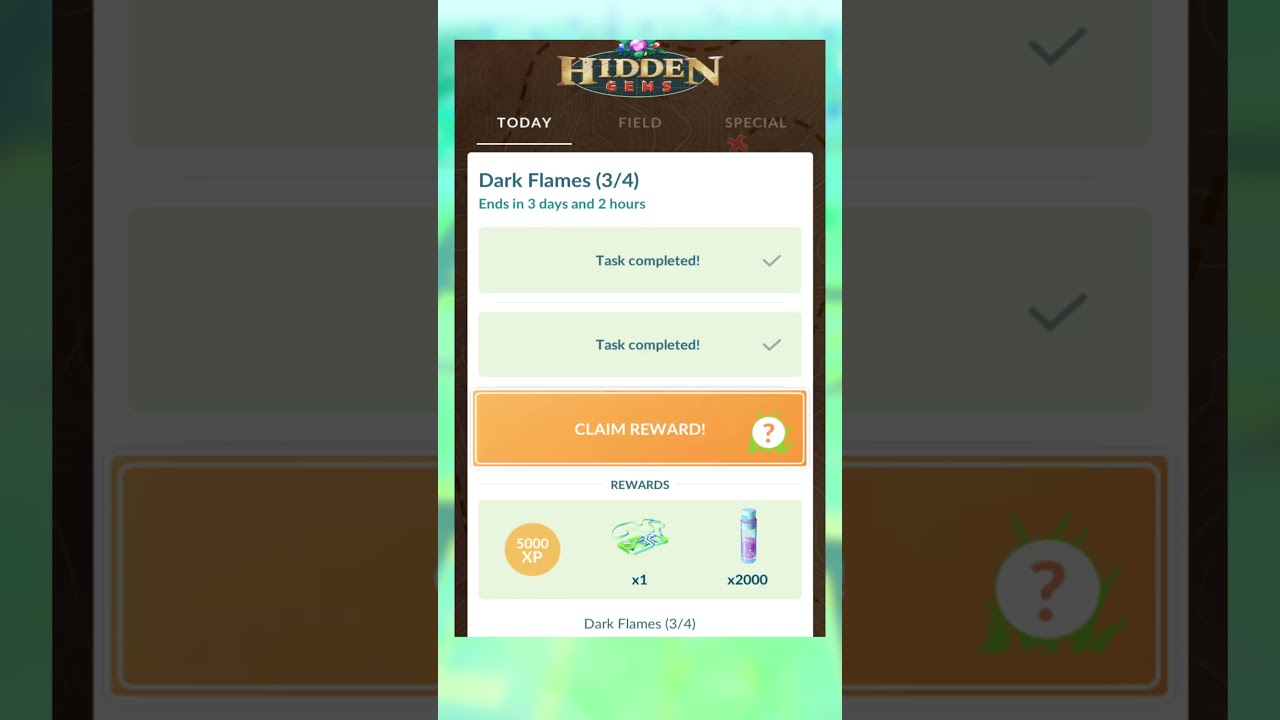 Finish the Dark Flames Timed Research in Pokémon GO 
