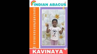 Our Math Genius Kavinaya doing mind sums ph 82204 11490 Jaihindpuram Madurai #abacus