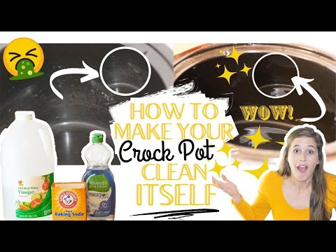 How to clean your slow cooker crock pot so easy!