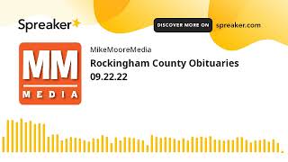 Rockingham County Obituaries 09.22.22