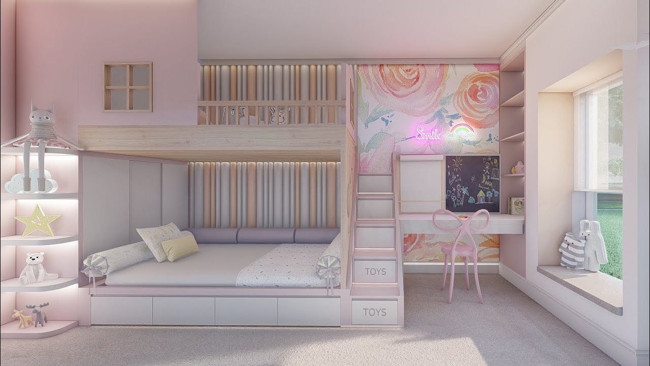 Bedroom Design Ideas | Small Bedroom Interior Design | Space Saving | 3D House Animation