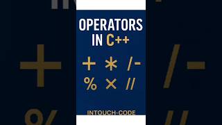 operator in c++ language #coding #codeblocks #intouch #operator #tamiltutorial #shorts #edu #program