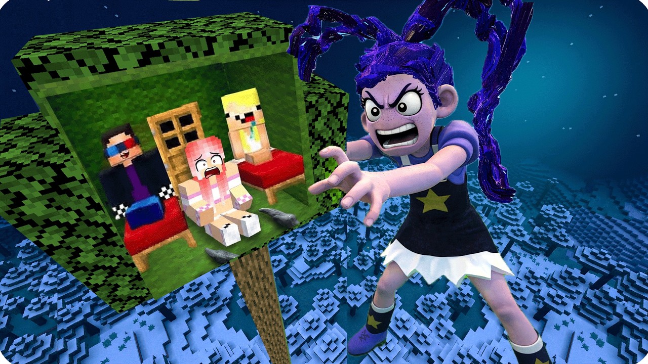 💜Строим БАЗУ на ДЕРЕВЕ Против ЛИЛИ в МАЙНКРАФТ! ЛЕСКА💜