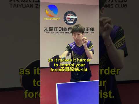 How to avoid the forehand push in table tennis